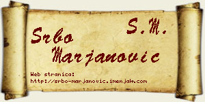 Srbo Marjanović vizit kartica